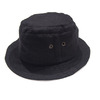 Hanna Hats LINEN PORKPIE HAT/black画像