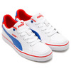 PUMA COURT POINT VU SL BG WHITE-STRONG BLUE-HIGH RISK 357679-02画像