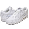 NIKE AIR MAX 90 LEATHER GS wht/wht-cool gry 724821-100画像