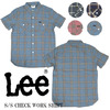 LEE S/S CHECK WORK SHIRTS LT0556画像
