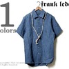 FRANK LEDER ウォッシュドブルー リネン半袖シャツ 0516122画像