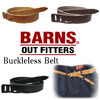 BARNS バックルレスレザーベルト LE-4275画像