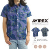 AVIREX TYPE BLUE PIGMENT PRINT PALM TREE SHIRT 6155140画像