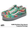 VANS Old Skool (Van Doren) Turquoise/Flamingo VN-0ZDFFP4画像