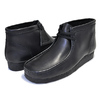 Clarks WALLABEE BOOT BLACK LEATHER 26103666画像