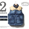 Rocky Mountain Featherbed ユーズドウォッシュ デニムダウンベスト 450-512-03画像