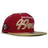 Mitchell & Ness SAN FRANCISCO 49ers TEAM SCRIPT SNAPBACK LVMNSFF063画像