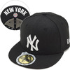 NEW ERA KIDS 59FIFTY ニューヨーク・ヤンキース ブラック/ホワイト 11136349画像