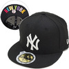 NEW ERA KIDS 59FIFTY ニューヨーク・ヤンキース ブラック/ホワイト 11136348画像