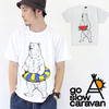 go slow caravan シロクマプリント 天竺 TEE 310832画像
