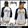 STUSSY WT Drip 3/4 Raglan 114819画像