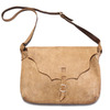 Fernand Leather Strap Pouch Large - Beige Suede画像