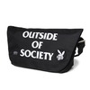 FUCT SSDD OUTSIDE OF SOCIETY MESSENGER BAG (BLACK×WHITE) 4411画像