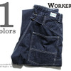 Workers Work Pants, 10 Oz Black Back Denim,画像