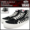 VANS OG Sk8-Hi LX Suede/Canvas Checkerboard Black VAULT VN-0OZEGL5画像