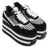 le coq sportif &times; Candy Stripper &times; CHAPTER PEPE GINGHAM HIGH SOLE SNEAKERS BLACK CHECK QMT-5353BC画像