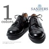 SANDERS 1129 パンチドキャップダービーシューズ BLACK画像