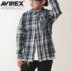 AVIREX TYPE BLUE L/S MATERIAL COMBI WORK SHIRT 6155154画像