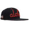ALOHA ARMY ALOHA SCRIPT SNAPBACK BLACK ALA017画像