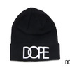 DOPE CLASSIC LOGO BEANIE BLACK画像