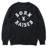 BORN X RAISED ROCKER CREWNECK (BLACK)画像