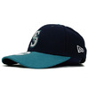 NEW ERA SEATTLE MARINERS 6-PANEL CAP NAVYxTEAL MLNESMN070画像