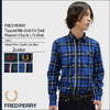 FRED PERRY Tipped Rib End On End Flannel Check L/S Shirt JAPAN LIMITED F4367画像