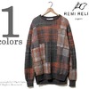 REMI RELIEF パッチワークジャカードニット RN1517-3077画像