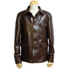 Y'2 LEATHER LS-15 LOOTH HORSE SHIRT JKT BROWN画像