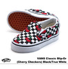 VANS Classic Slip-On (Cherry Checkers) Black/True White VN-0ZCRGFY画像