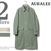 AURALEE ウォッシュドダブルクロス ロングコート A5AC01WC画像