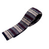 IVY PREPSTER VASSAR AUTUMNAL FAIRISLE KNIT TIE made in U.S.A./indigo画像