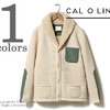 CAL O LINE ショールカラー レトロパイル フリース カーディガン ジャケット CL15F056画像