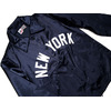 Ebbets Field Flannels 60's VINTAGE SATIN COACH JACKET/NEW YORK x POLO GROUNDS/navy画像