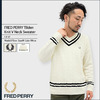 FRED PERRY Tilden Knit V Neck Sweater F3137画像