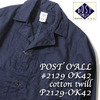POST OVERALLS #2129 OK42 cotton twill画像