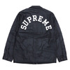 Supreme Champion Leather Coaches Jacket NAVY画像
