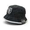 NEW ERA OAKLAND RAIDERS STUNT BUCKET HAT BLACK HEATHER QTNEOLR082画像