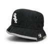 NEW ERA CHICAGO WHITESOX STUNT BUCKET HAT BLACK HEATHER QTNECWS441画像