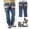 go slow caravan ストレッチ DENIM 刺繍 脇ポケット パンツ 330710画像