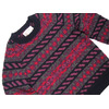 INVERALLAN 45D CREWNECK HANDKNIT FAIRISLE SWEATER/navy x purple x charcoal mix画像