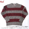 BURGUS PLUS Border Crew Neck Sweater BP15606-1画像