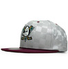 Mitchell & Ness ANAHEIM MIGHTY DUCKS UPFIELD SNAPBACK SILVERxMAROON LVMNAMD008画像
