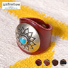 YUKETEN LEATHER RING with CONCHO画像