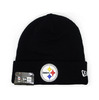 NEW ERA PITTBURGH STEELERS BASIC BEANIE BLACK FFNEPS049画像