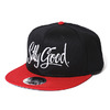 SILLY GOOD PLAIN SNAPBACK CAP (BLACK&times;RED) [clink exclusive reprint model]画像
