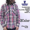 WAREHOUSE Lot 3095 FLANNEL SHIRTS B柄画像