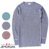 J.E.MORGAN クルーネック サーマル(片染め) ロング スリーブ TEE J5011画像