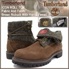 Timberland ICON ROLL TOP Fabric And Fabric Brown Nubuck With Harris Tweed A11QV画像