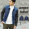 AVIREX TYPE BLUE SAFARI JEANS JACKET 6152234画像
